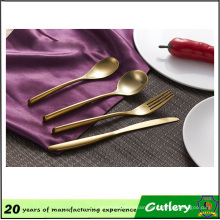 4PCS Hot Selling Stainless Steel Gold Plated Cutlery Set